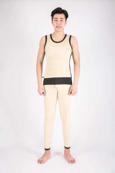 男蚕丝背心翻穿